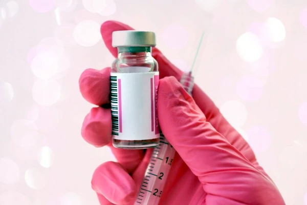 ružičaste rukavice i bočica